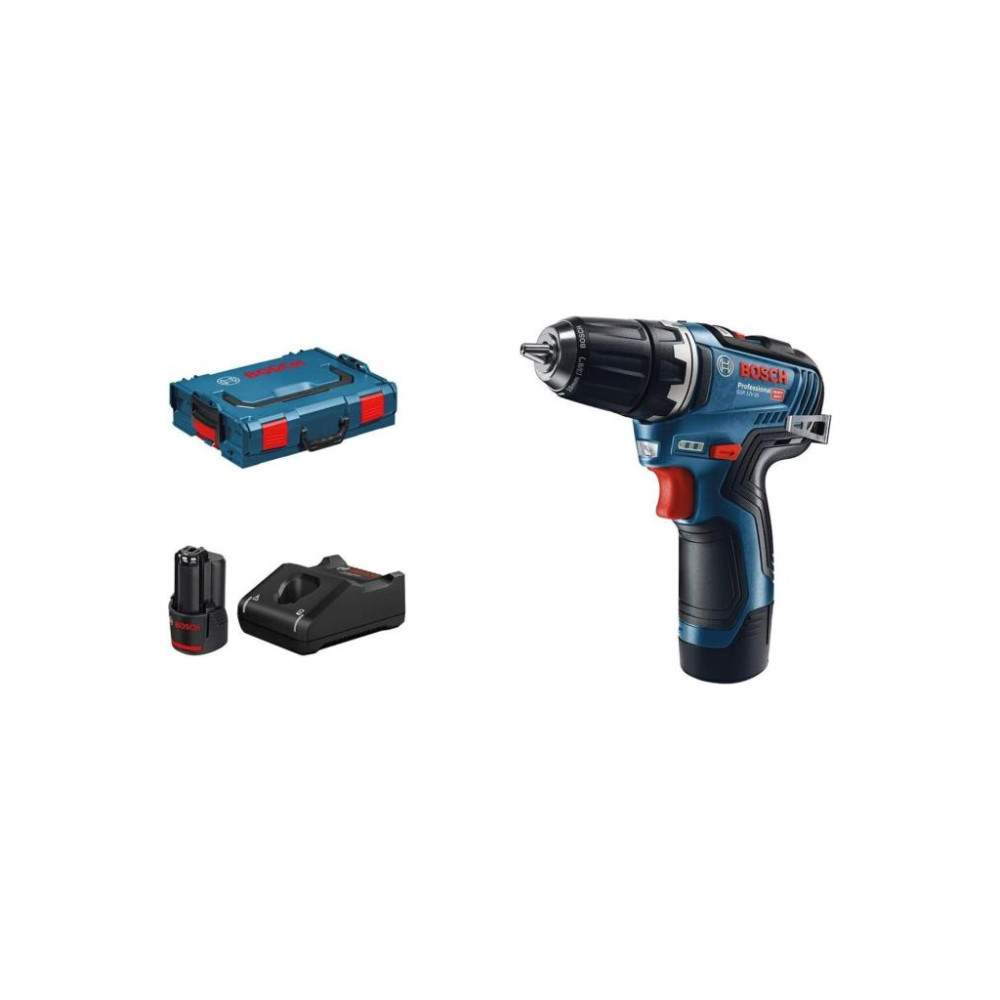 Bosch GSR 12V-35 FC Çift Akülü 3 Ah Vidalama Makinesi