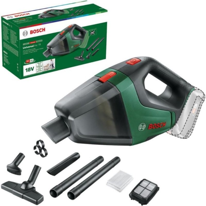 Bosch UniversalVac 18 Akülü Şarjlı El Süpürge Outlet