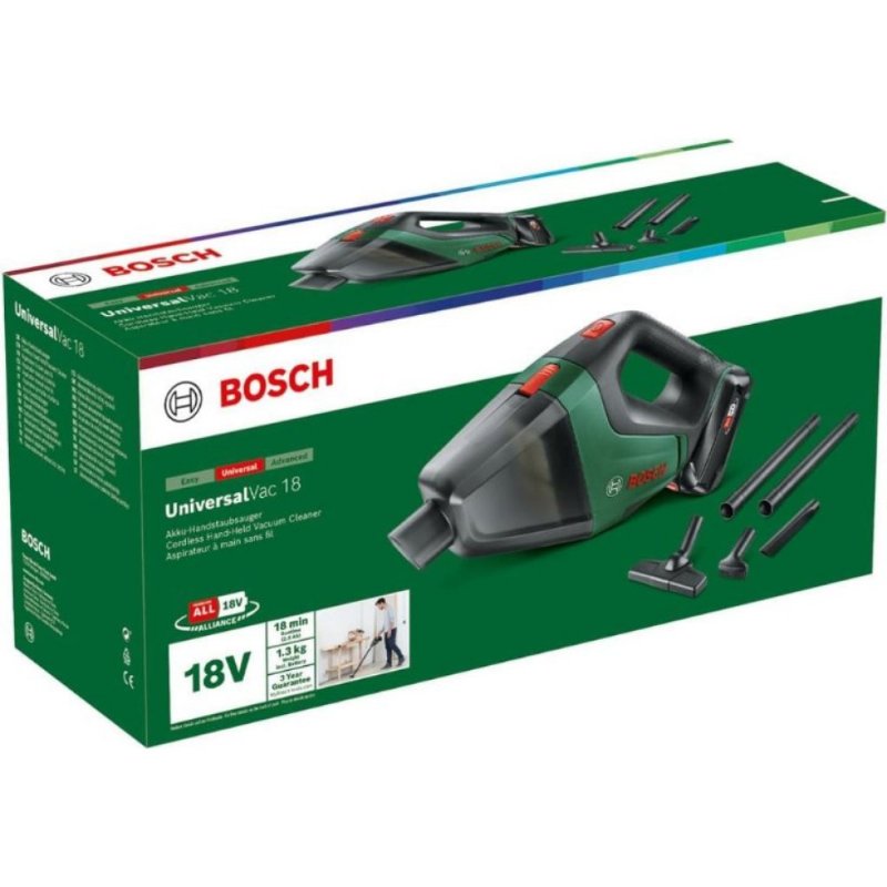 Bosch UniversalVac 18 Akülü Şarjlı El Süpürge Outlet