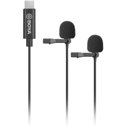 Boya BY-M3D Type-C Telefon İkili Yaka Mikrofonu Outlet