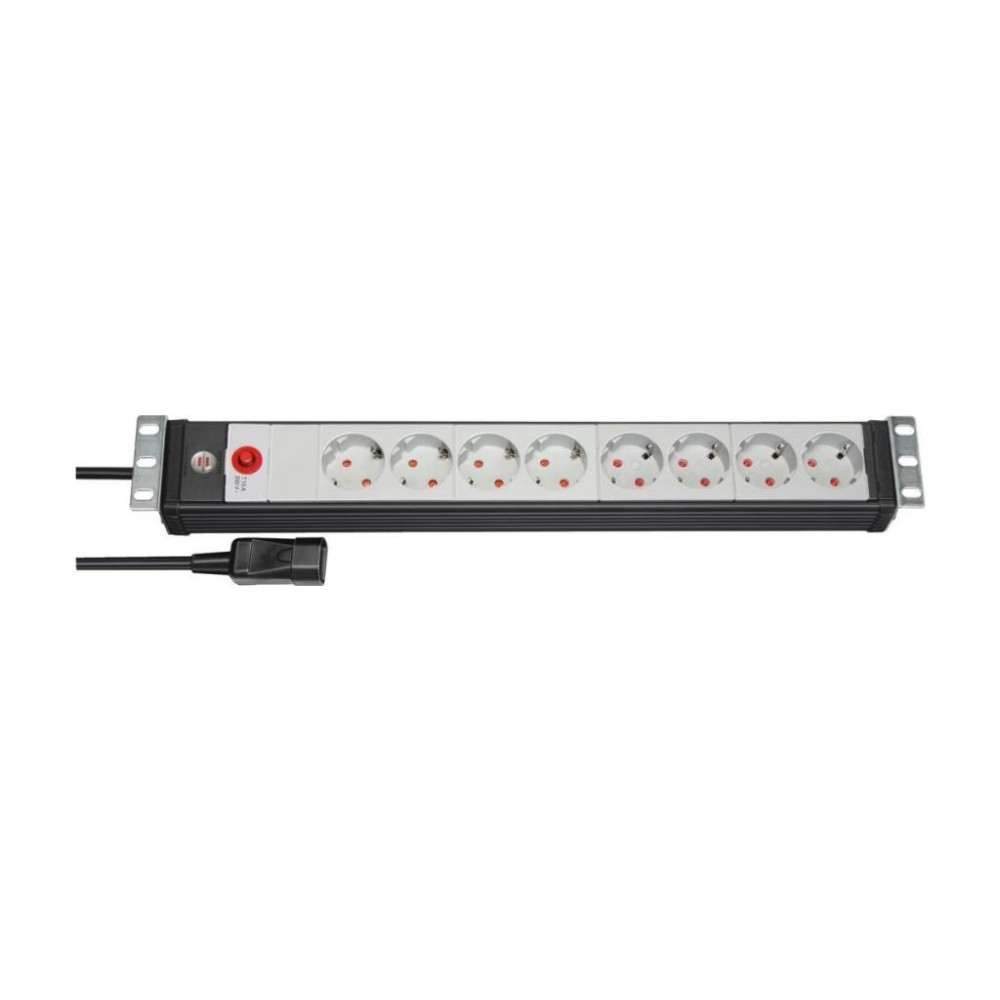 Brennenstuhl Premium-Line 8'li IEC Fişli 19" 3 mt Akım Korumalı Uzatma Priz - OUTLET