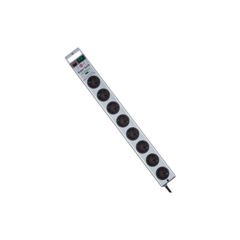 Brennenstuhl Super Solid Surge Protection 13.500 mAh Anahtarlı 8'li 2.5 m Akım Korumalı Priz