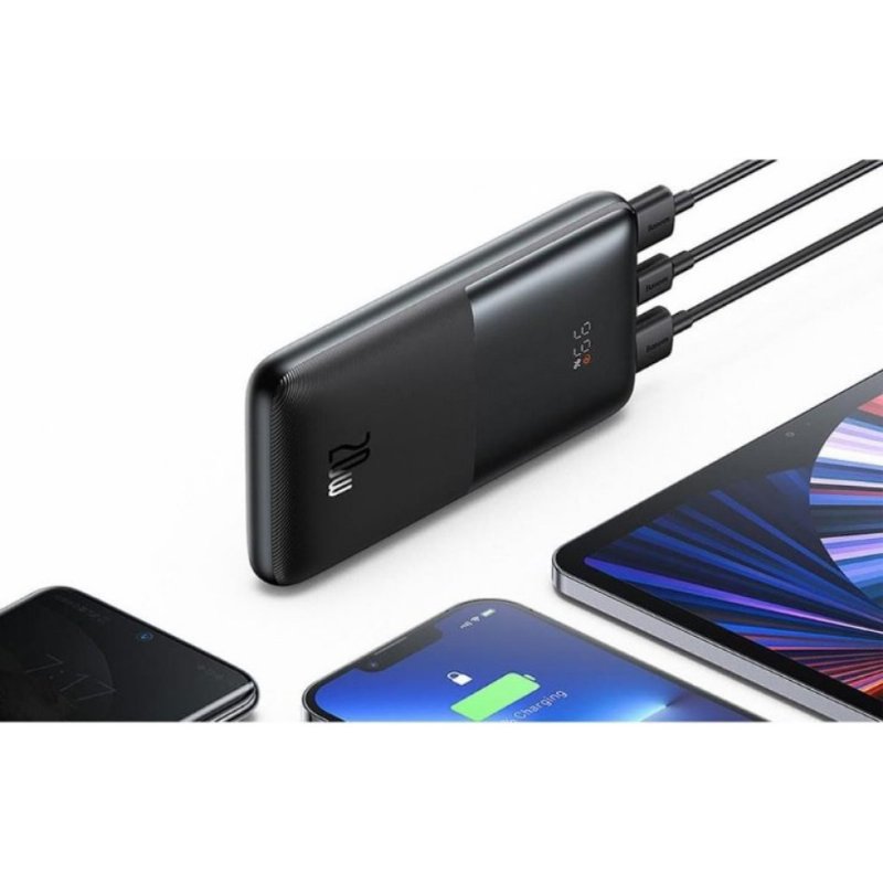 Baseus Bipow Pro Overseas Siyah 10000 mAh Powerbank Teşhir