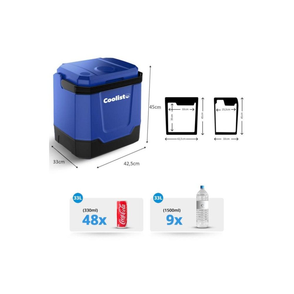 Coolist CLT33 12-220 V 33 lt Termoelektrikli Araç Buzdolabı