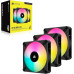 Corsair iCUE AF120 RGB Elite 120 mm PWM üçlü fan kiti – se