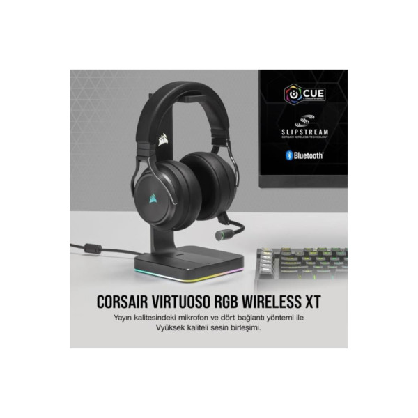 Corsair Virtuoso RGB Wireless XT CA-9011188-EU Kablolu/Kablosuz Kulak Üstü Oyuncu Kulaklığı Outlet