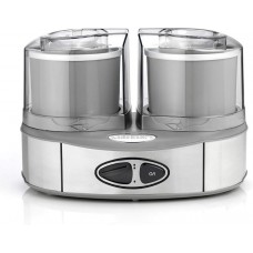 Cuisinart ICE40BCE İkili Dondurma Makinesi, Brüt 2L Kap...