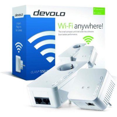 Devolo 9638 Dlan 550 WiFi Starter Kit Bridge 802.11b/g/n prize bağlanabilir Teşhir
