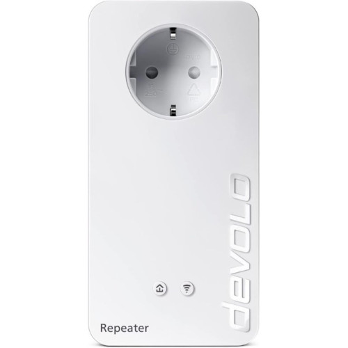 devolo Wifi Repeater+ AC I WiFi Güçlendirici I 1.200 Mbit/sn'ye kadar, Ağ WLAN Güçlendirici I WLAN Erişim Noktası I WLAN Priz I 1 x Gigabit LAN Bağlantısı I Tak Çalıştır Outlet