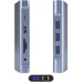 DM CHB055 Type-C to HDMI VGA RJ45 USB 3.0 AUX PD TF SD ÇEVİRİCİ - Teşhir
