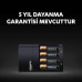 Duracell CEF 14 Pil Şarj Aleti 1300 mAh AA 2'li Şarj Edilebilir Pil