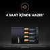 Duracell CEF 14 Pil Şarj Aleti 1300 mAh AA 2'li Şarj Edilebilir Pil