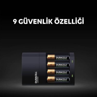 Duracell CEF 14 Pil Şarj Aleti 1300 mAh AA 2'li Şarj Edilebilir Pil