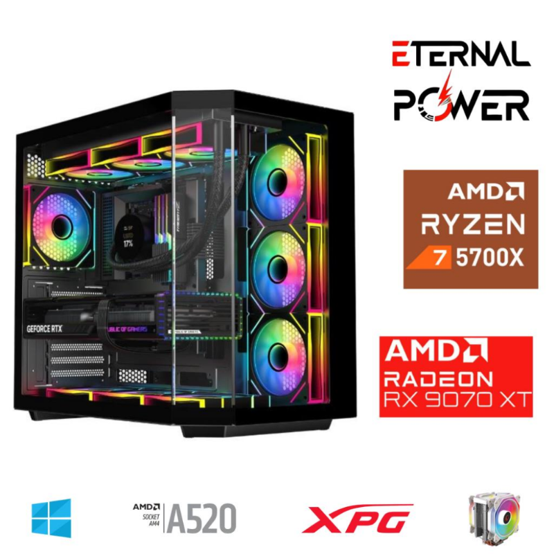 ETERNAL POWER RYZEN 7 5700X 32G DDR4 1TB M.2 RX9070XT A520 A750W ETERNAL POWER RYZEN 7 5700X 32G DDR4 1TB M.2 RX9070XT A520 A750W