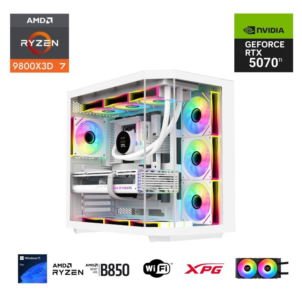 ETERNAL POWER  RYZEN 7 9800X3D 32GB DDR5 1TB M.2  RTX 5070Tİ B850 WIFI 750W 240M
