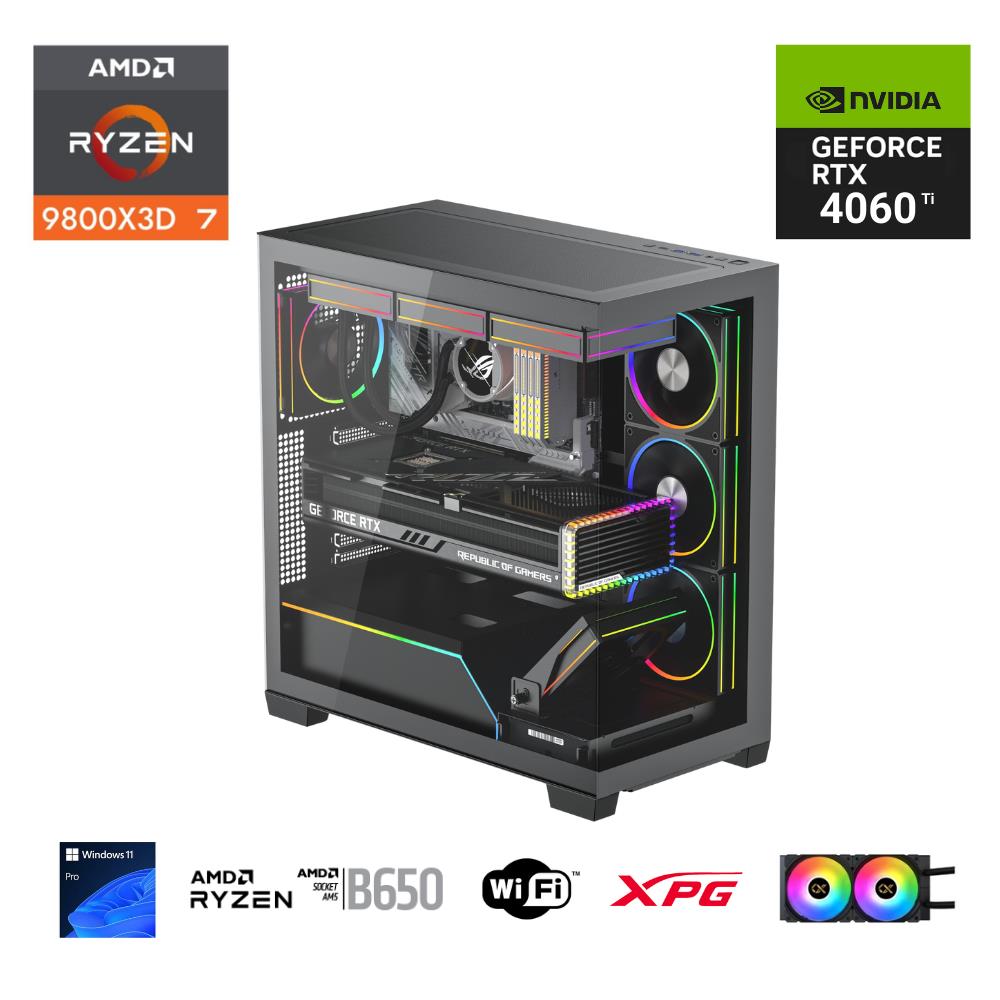 E.POWER  RYZEN 7 9800X3D 32GB DDR5 1TB M.2  RTX 5070Tİ B860 WIFI 750W 240M