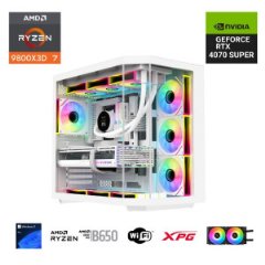 ETERNAL POWER  RYZEN 7 9800X3D 64GB DDR5 1TB M.2  RTX 4070 SUPER B650 WIFI 750W 240M