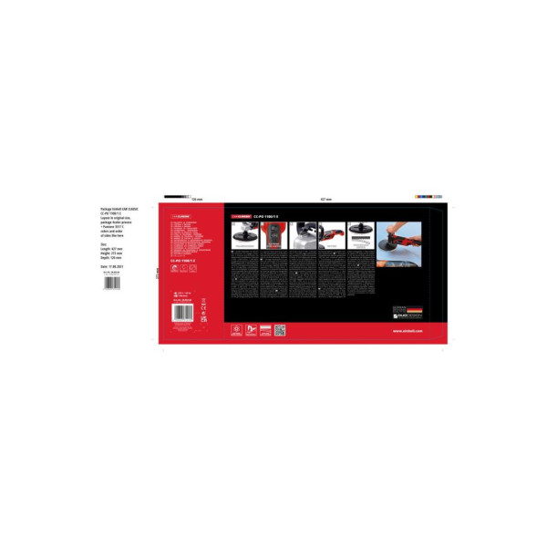 EİNHELL CC-PO 1100/1E, Çantalı Polisaj ve Zımpara Makinesi