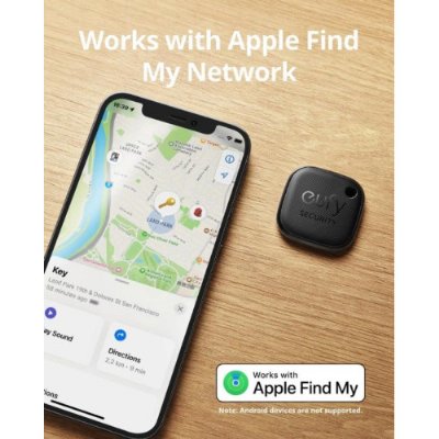 Eufy Güvenlik SmartTrack Link Bluetooth Öğe Bulucu ve Anahtar Bulucu, Apple Find My (yalnızca iOS), Uzaktan Kumandanızı, Bagajınızı, Telefonunuzu ve Daha Fazlasını Bulun, Suya Dayanıklı