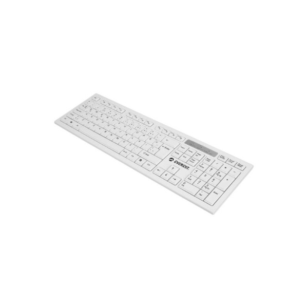 Everest KM-6121 Beyaz Kablosuz Klavye Mouse Seti Outlet