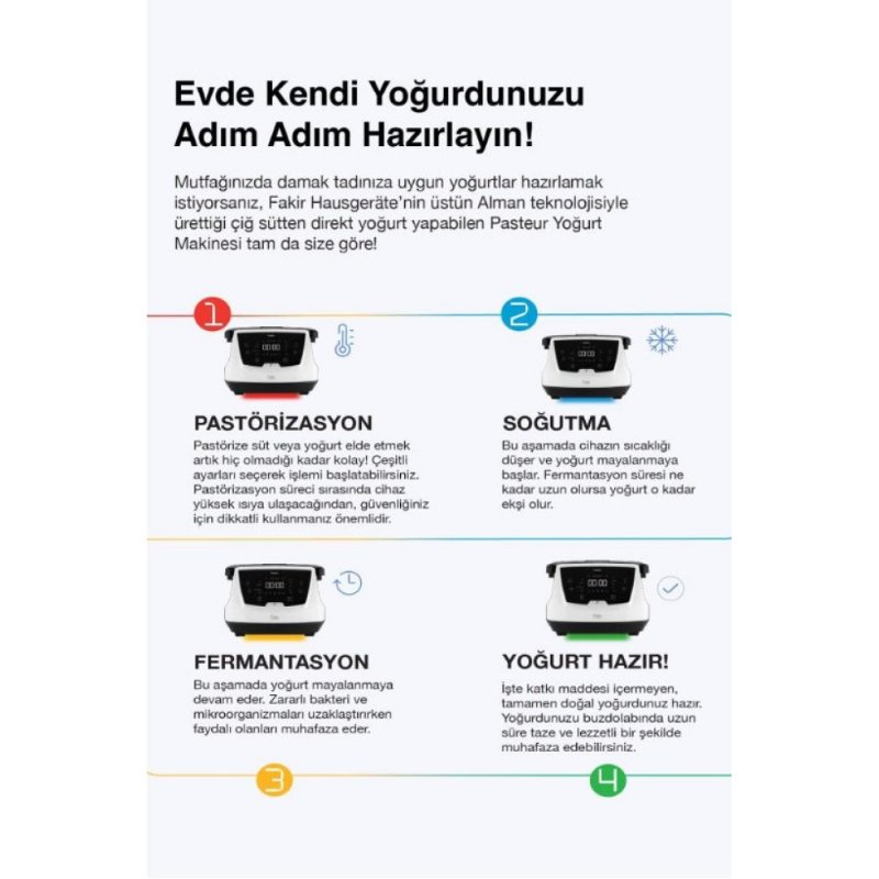 Fakir Pasteur Yoğurt Makinesi Teşhir
