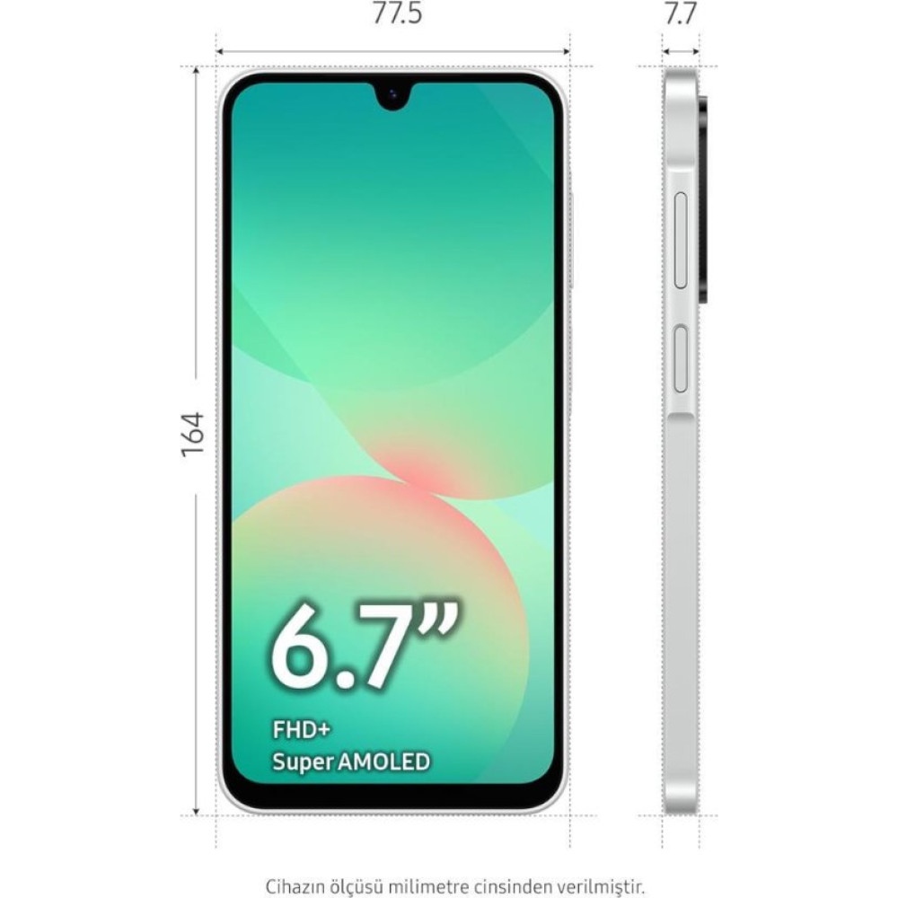 Samsung Galaxy A26 256 GB 8 GB Beyaz Outlet Samsung Galaxy A26 256 GB 8 GB Beyaz Outlet