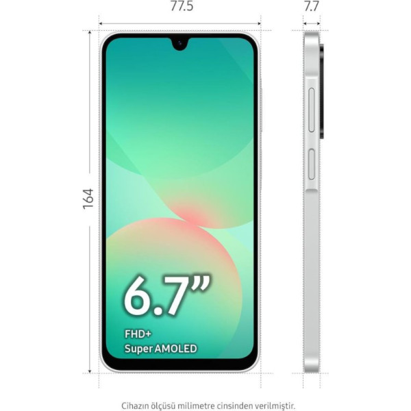 Samsung Galaxy A26 256 GB 8 GB Beyaz Outlet Samsung Galaxy A26 256 GB 8 GB Beyaz Outlet