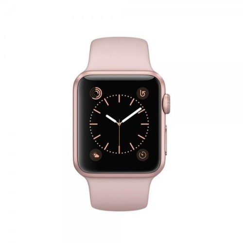 Apple Watch Series 1 (38 mm) Roze Altın Rengi Alüminyum Kasa ve Kum Pembesi Spor Kordon - TEŞHİR