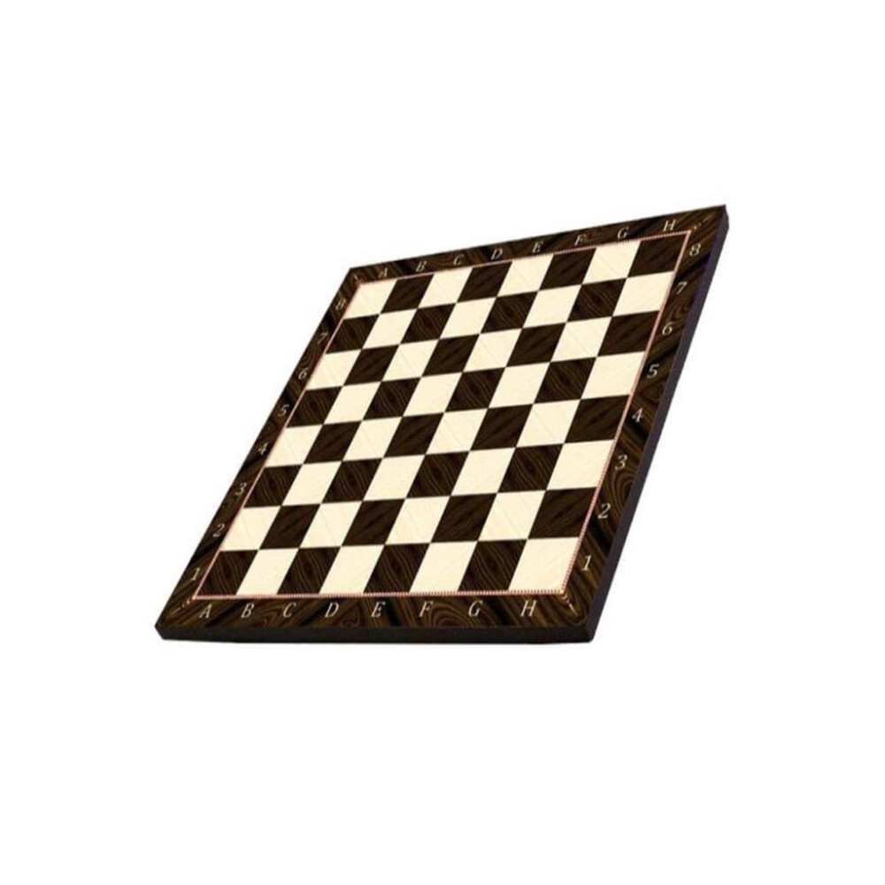 GiftHome Orta Boy Metal Osmanlı Bizans Satranç Takımı Parlak ve Sedef Desenli MDF Ahşap Satranç Tahtası (37x37 cm.) Teşhir