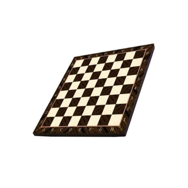 GiftHome Orta Boy Metal Osmanlı Bizans Satranç Takımı Parlak ve Sedef Desenli MDF Ahşap Satranç Tahtası (37x37 cm.) Teşhir