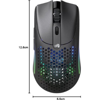 Glorious Model O 2 RGB Kablosuz BAMF sensörlü 26000 DPI 68 gram Gaming Mouse Mat Siyah