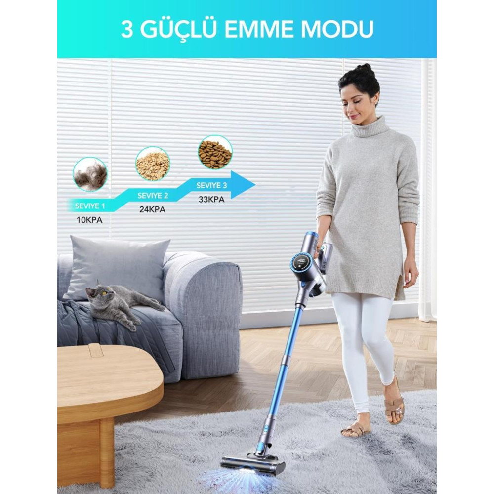 Greenote GSC60 Şarjlı Dikey Süpürge Teşhir
