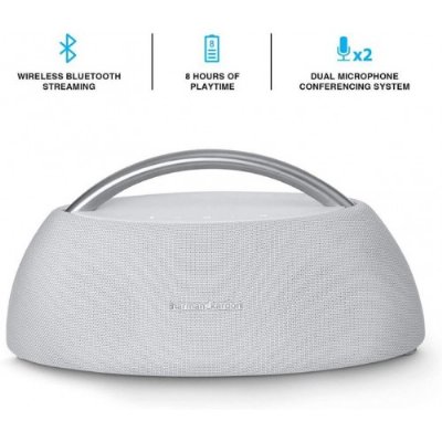 Harman Kardon Go Play Mini Taşınabilir Bluetooth Hoparlör, Beyaz,