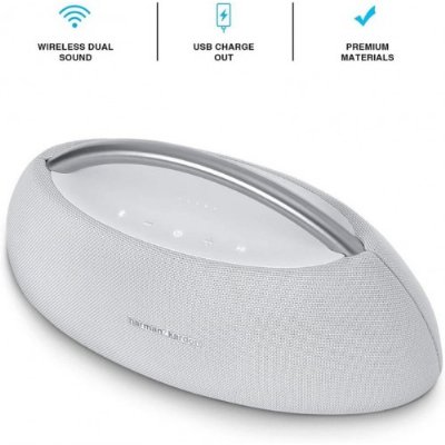 Harman Kardon Go Play Mini Taşınabilir Bluetooth Hoparlör, Beyaz,