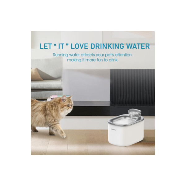 Haustier WF007L 3.5 lt Otomatik Beyaz Kedi Su Pınarı