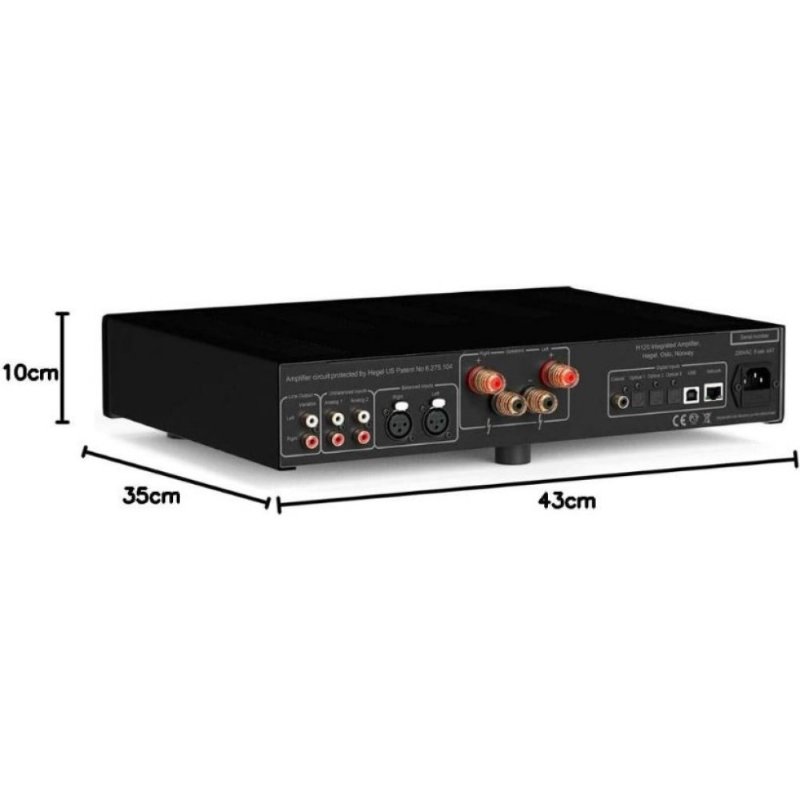 Hegel H120 Entegre Siyah Amfi 2x75 Watt