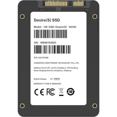 Hikvision HS-SSD-DESIRE(S)/1024 SATA 3.0 2.5" 1 TB SSD