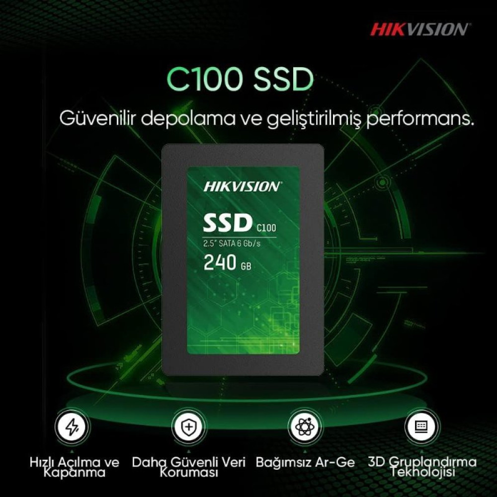 Hikvision C100 C100/240G SATA 3.0 2.5" 240 GB SSD Outlet