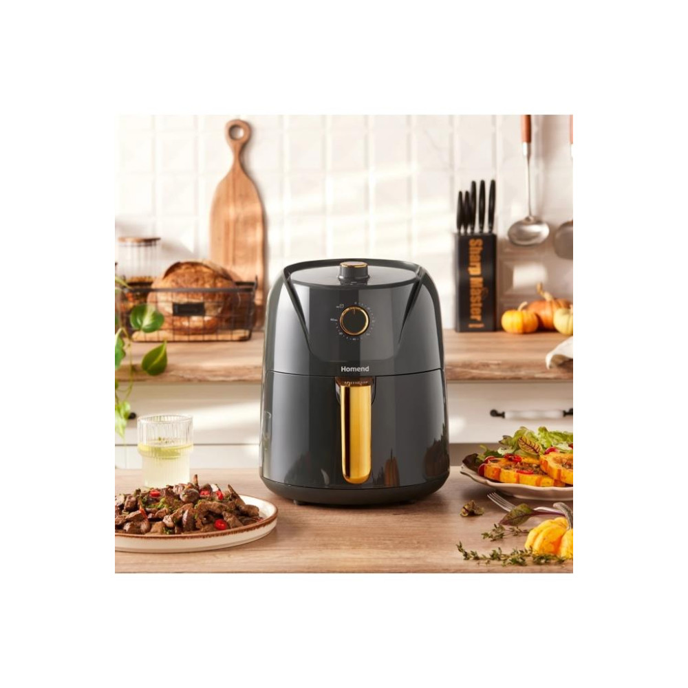 Homend Airfryday 2505H 4.3 lt Antrasit Yağsız Fritöz Teşhir