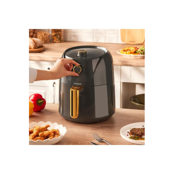 Homend Airfryday 2505H 4.3 lt Antrasit Yağsız Fritöz Teşhir