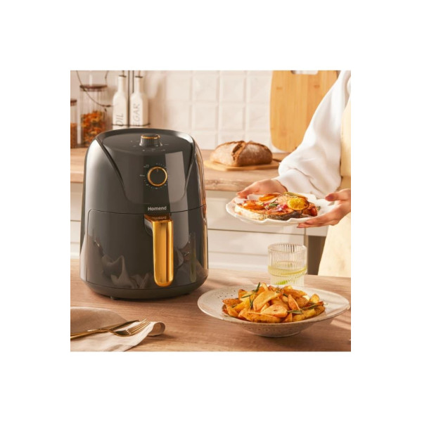 Homend Airfryday 2505H 4.3 lt Antrasit Yağsız Fritöz Teşhir