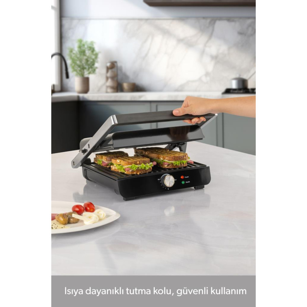 Homend Grillant 1356H 2000 W Inox Tost Makinesi Teşhir