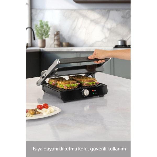 Homend Grillant 1356H 2000 W Inox Tost Makinesi Teşhir