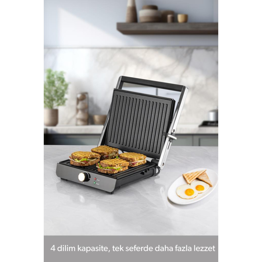 Homend Grillant 1356H 2000 W Inox Tost Makinesi Teşhir