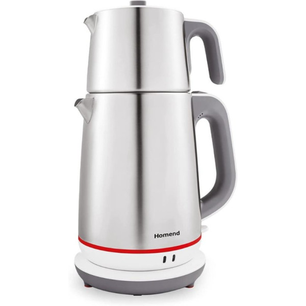 Homend Royaltea 1710H Inox Beyaz 1800 W Çay Makinesi