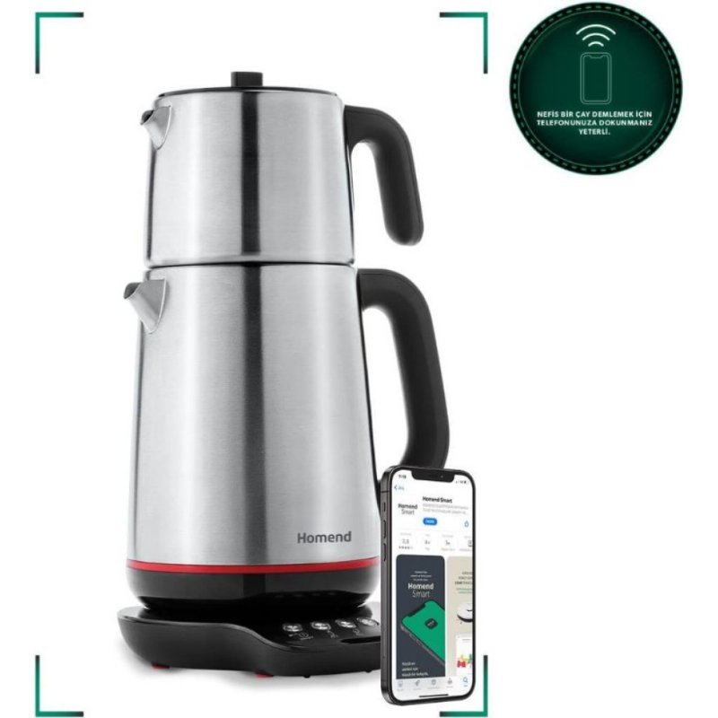 Homend Royaltea Smart 1791H Wi-Fi 1800 W Konuşan Çay Makinesi Teşhir