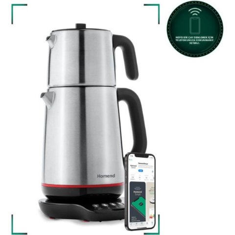 Homend Royaltea Smart 1791H Wi-Fi 1800 W Konuşan Çay Makinesi Teşhir