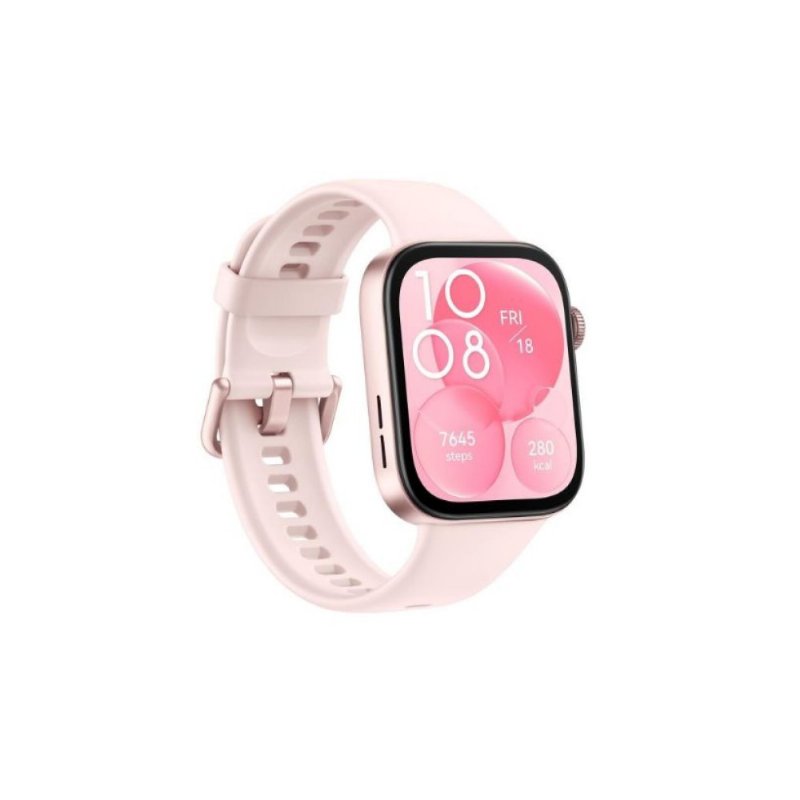 Huawei Watch Fit 3 Pembe Kauçuk Kayış Akıllı Saat Outlet