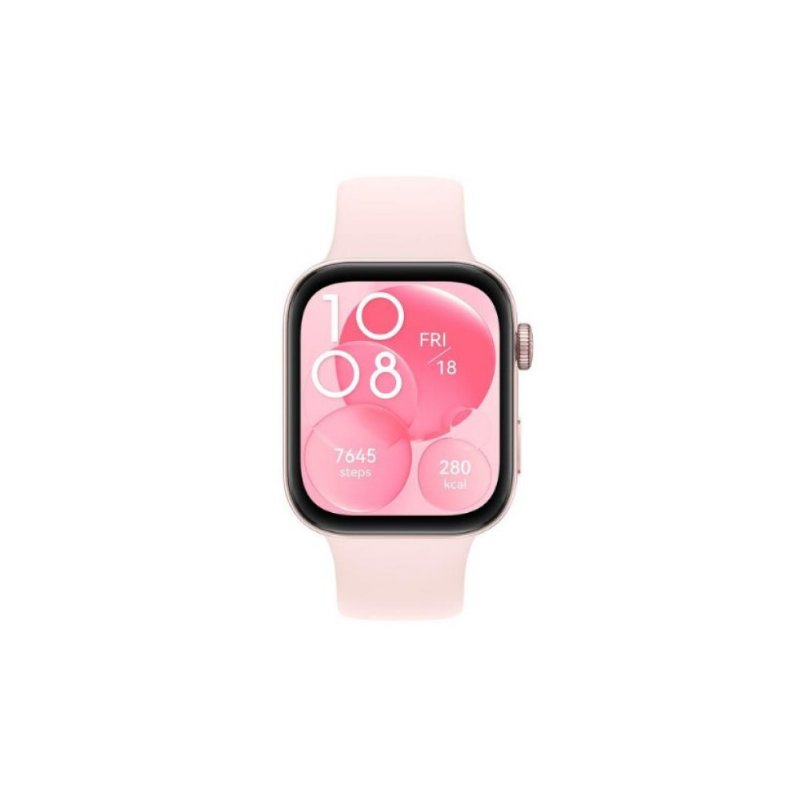 Huawei Watch Fit 3 Pembe Kauçuk Kayış Akıllı Saat Outlet