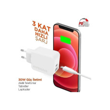 HyperGear 30w Usb-c Duvar Şarj Cihazı- Beyaz Teşhir